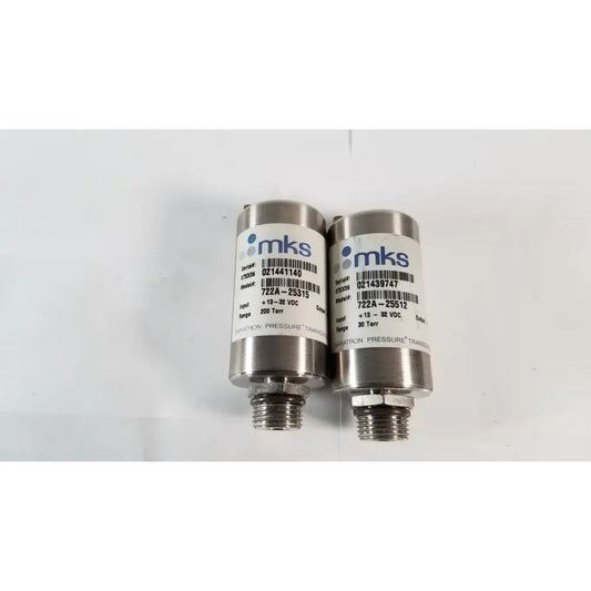 MKS Lot of 2 MKS Baratron Pressure Transducer 722A-25315, 200 Torr and 30 Torr Pressure Transducer, second-hand product photo 1