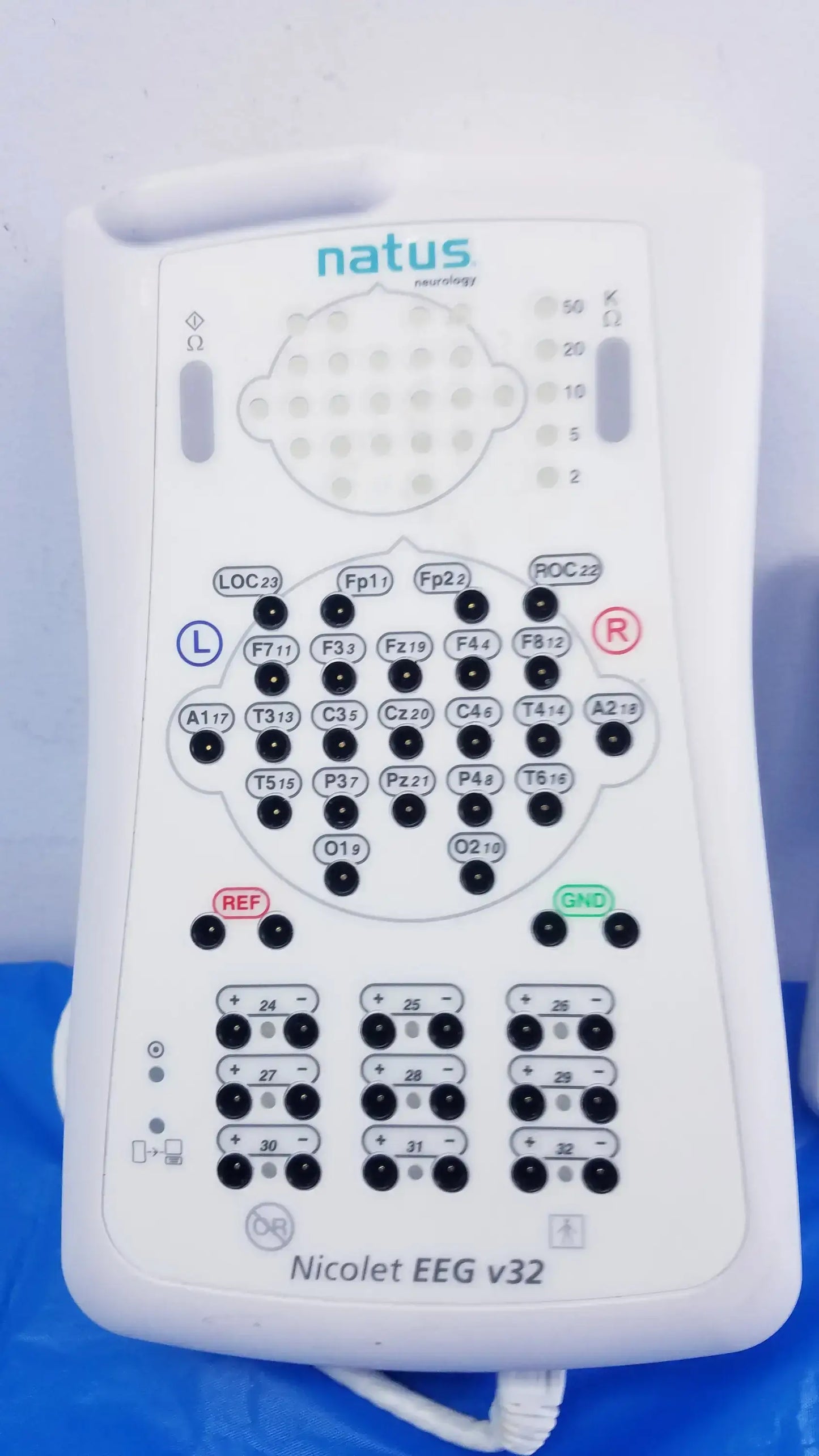 Natus Nicolet Lot of - 2 Natus Nicolet EEG v32 Amplifier System And HB-3 v32/44 Headbox EEG Diagnostic System, second-hand product photo 5