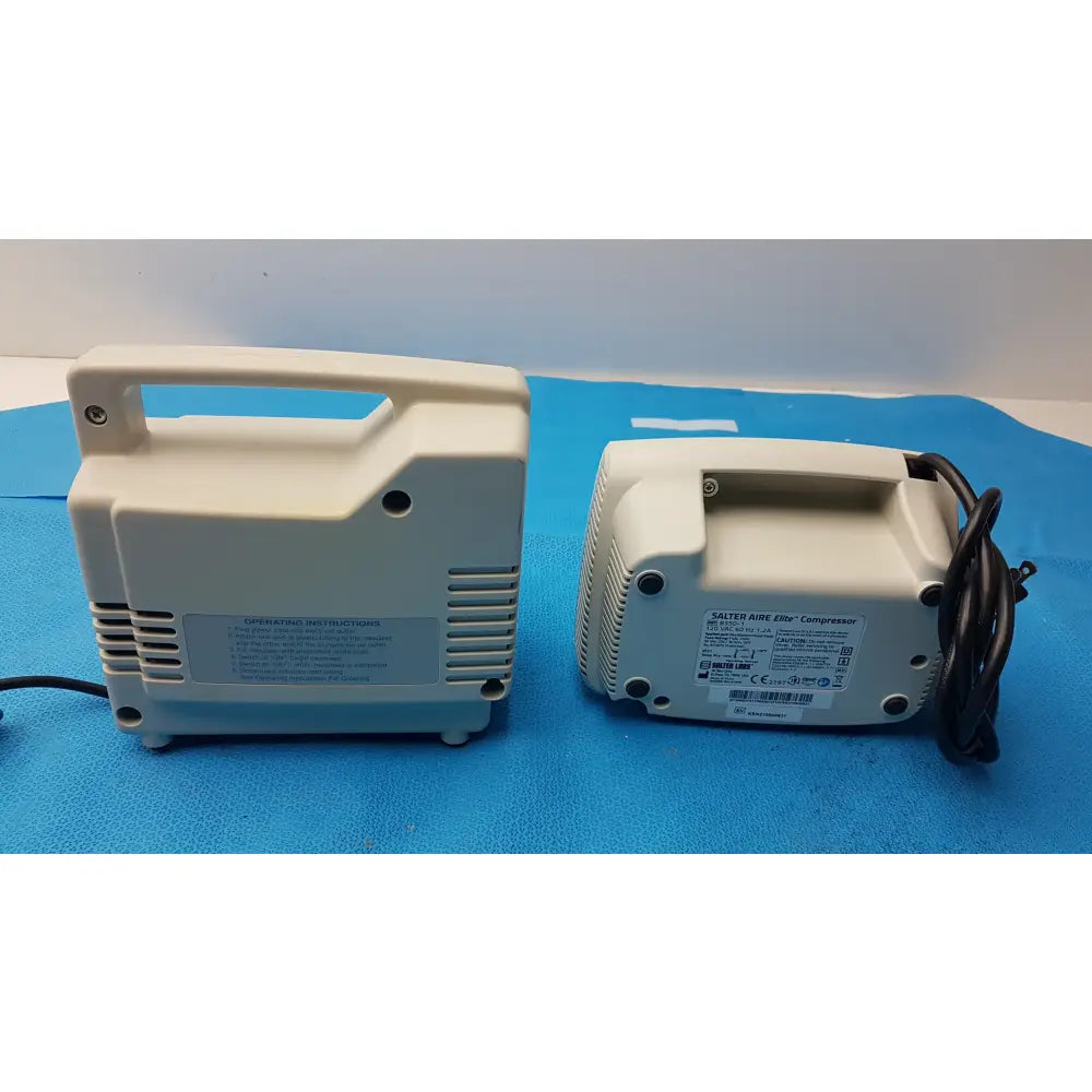 Lot of 2 Nidek Pulmo-Mist & Salter 8350-1 AIRE Elite Compressor Nebulizers - Compressor nebulizer
