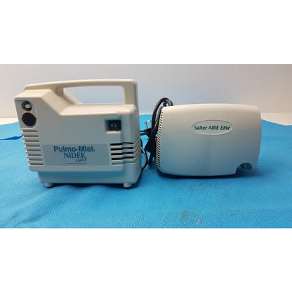 Lot of 2 Nidek Pulmo-Mist & Salter 8350-1 AIRE Elite Compressor Nebulizers - Compressor nebulizer