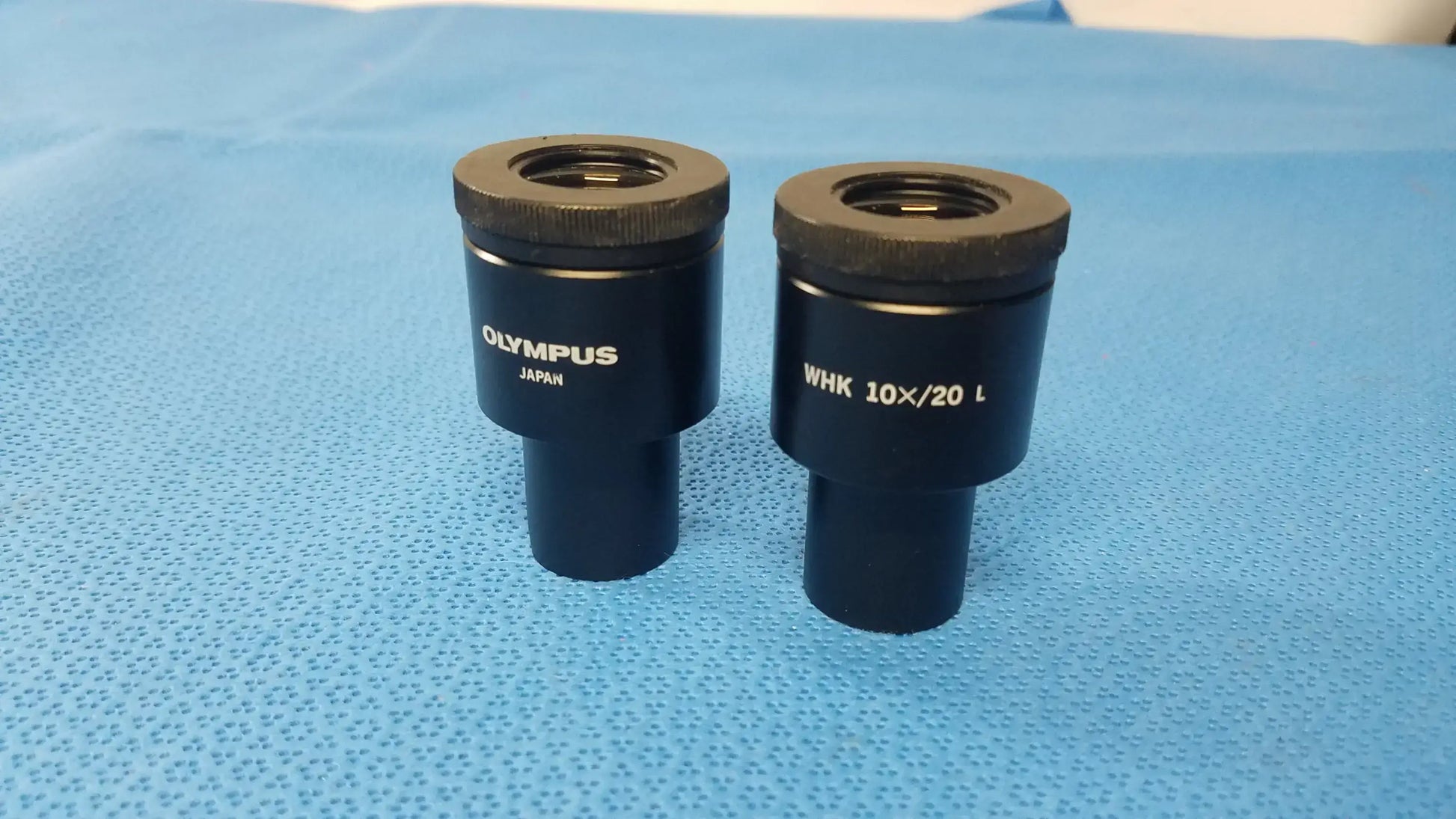 Olympus Lot of 2 Olympus WHK10x/20L Microscope Eyepeices Microscope Eyepeices, second-hand product photo 2