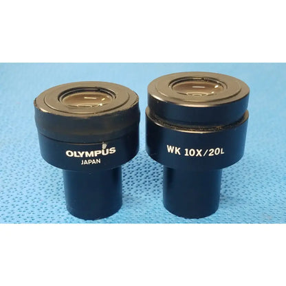 Olympus Lot of 2 Olympus WK 10x/20L Microscope Eyepieces Microscope Eyepieces, second-hand product photo 1