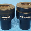 Lot of 2 Olympus WK 10x/20L Microscope Eyepieces