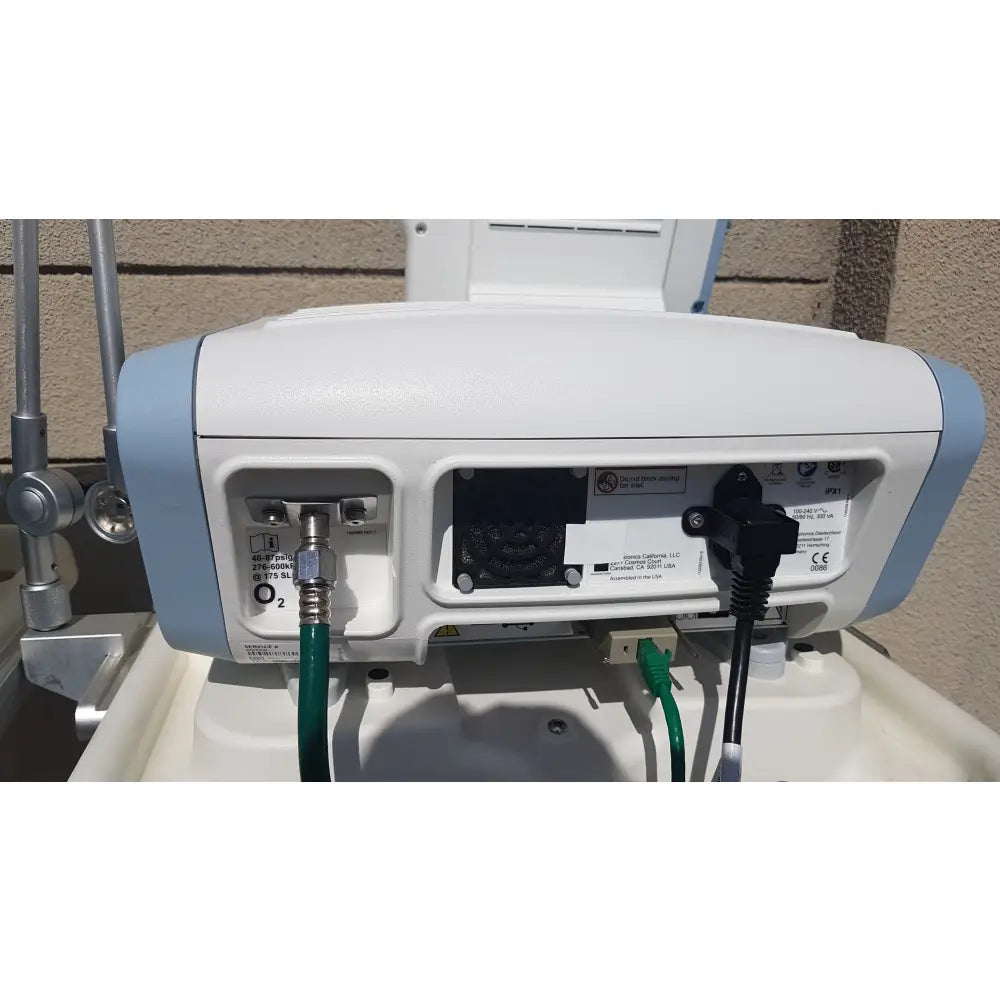 Lot of 2 Philips V60 Hospital BiPAP Ventilators With Rolling Stands - Hospital BiPAP Ventilator
