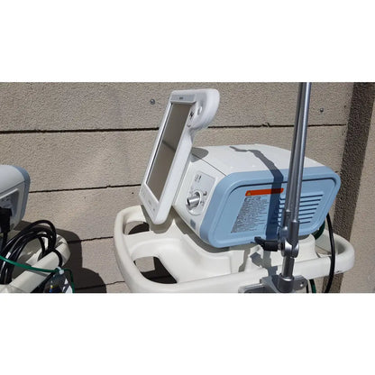 Lot of 2 Philips V60 Hospital BiPAP Ventilators With Rolling Stands - Hospital BiPAP Ventilator