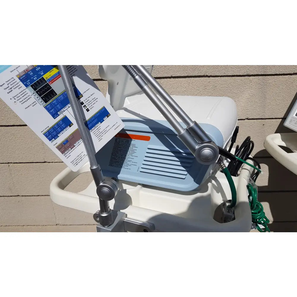 Lot of 2 Philips V60 Hospital BiPAP Ventilators With Rolling Stands - Hospital BiPAP Ventilator