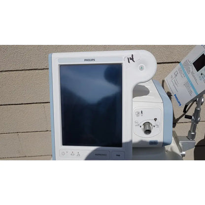 Lot of 2 Philips V60 Hospital BiPAP Ventilators With Rolling Stands - Hospital BiPAP Ventilator