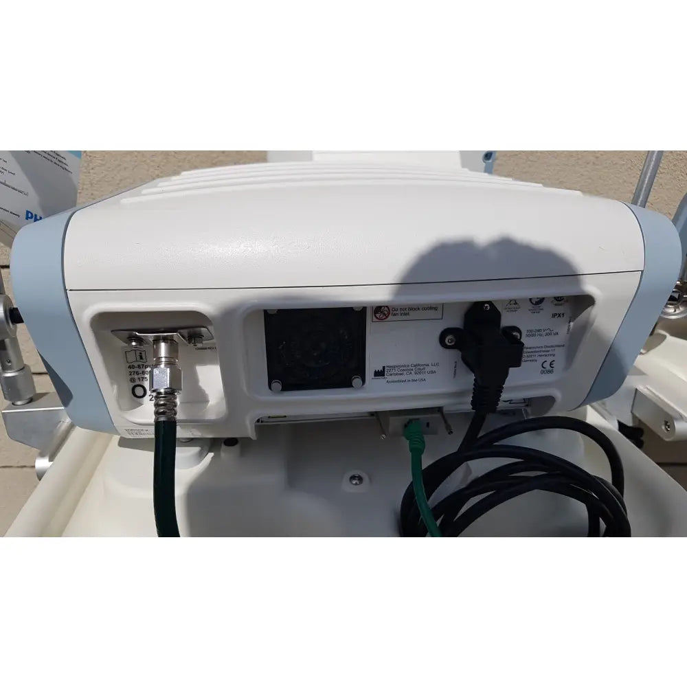 Lot of 2 Philips V60 Hospital BiPAP Ventilators With Rolling Stands - Hospital BiPAP Ventilator