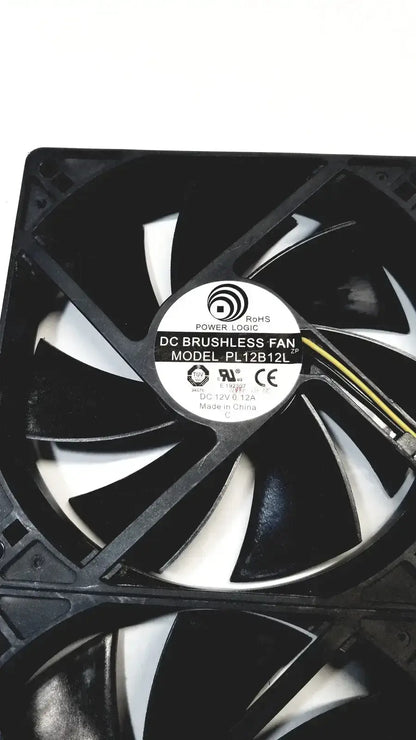 Power Logic Lot of 2 Power Logic 12V DC Brushless Fan Model PL12B12L DC Brushless Fan, second-hand product photo 3
