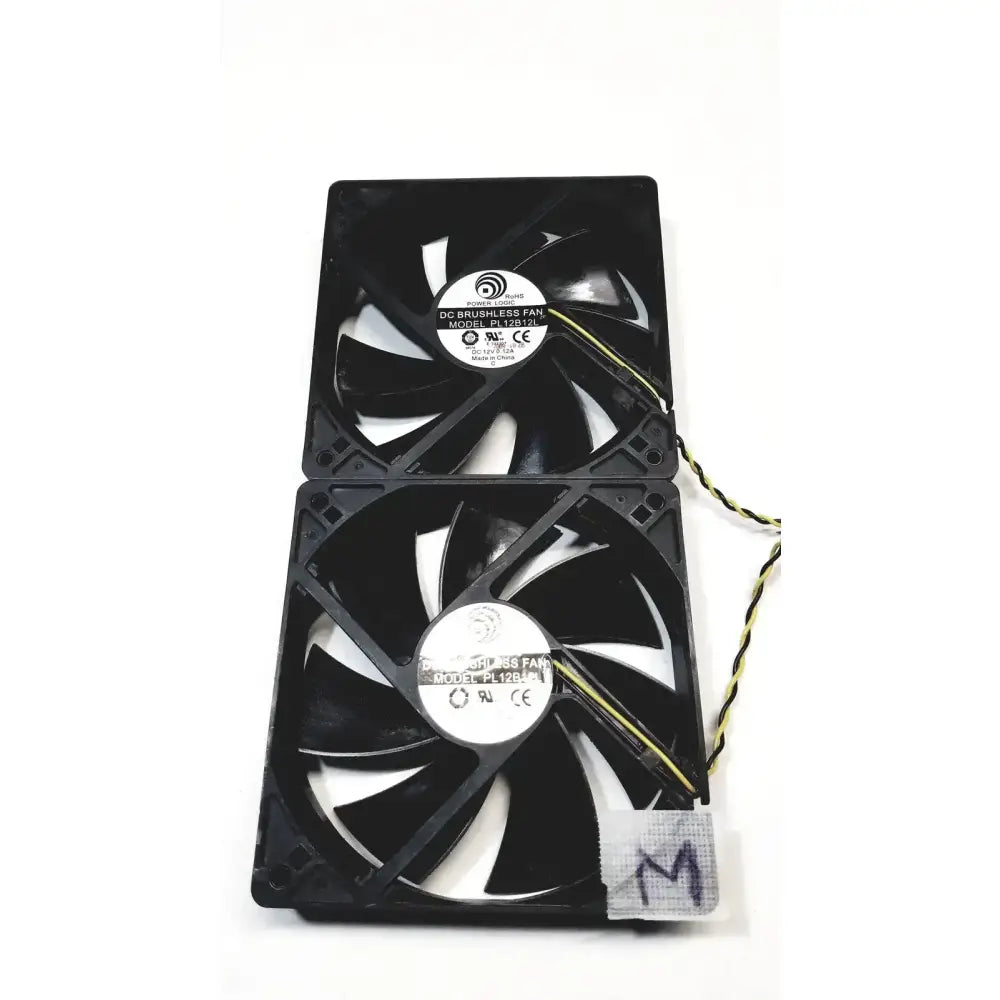 Power Logic Lot of 2 Power Logic 12V DC Brushless Fan Model PL12B12L DC Brushless Fan, second-hand product photo 1
