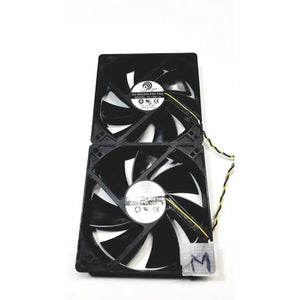 مجموعة من مروحتين تيار مستمر بدون فرش من Power Logic 12V طراز PL12B12L