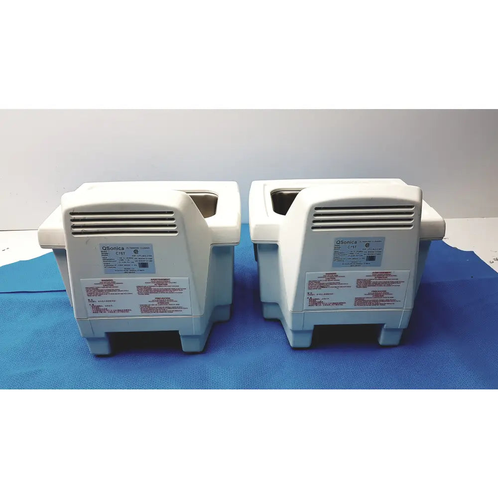 Lot of 2 Qsonica C75T Ultrasonic Cleaners - Mechanical Ultrasonic Cleaner