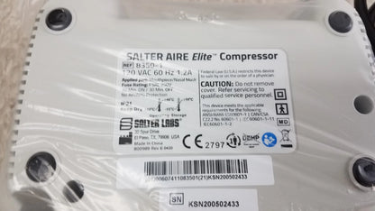 Salter Lot of 2 Salter AIRE Elite Compressor Nebulizer System Ref 8350-1 Compressor Nebulizer System, new product photo 7