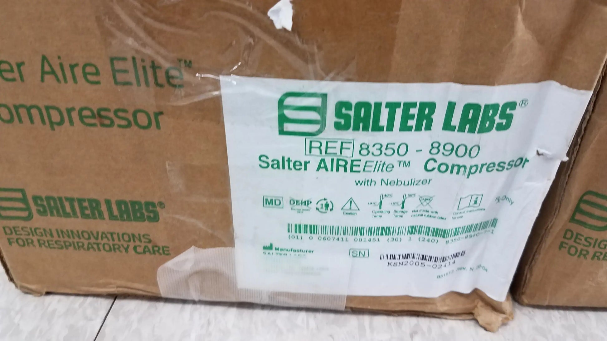 Salter Lot of 2 Salter AIRE Elite Compressor Nebulizer System Ref 8350-1 Compressor Nebulizer System, new product photo 12