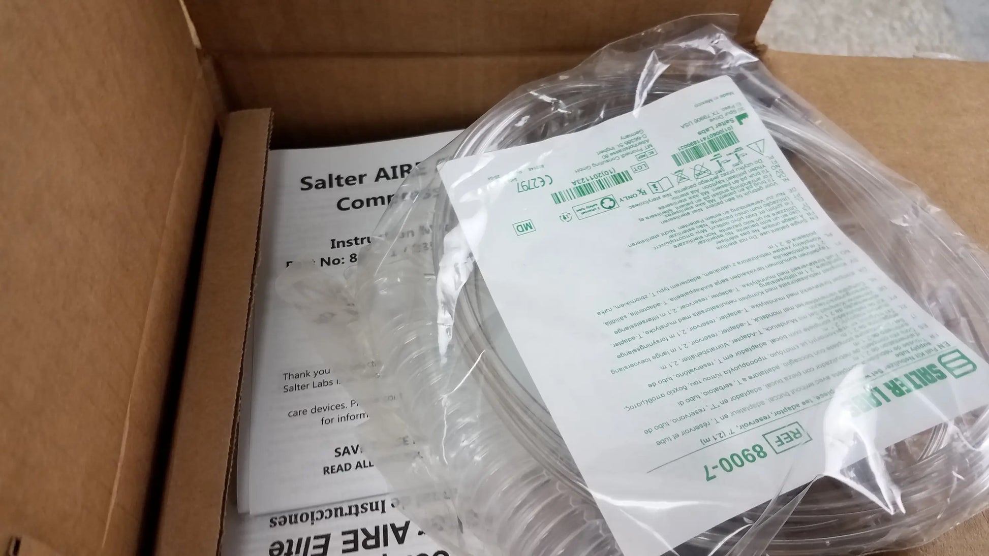 Salter Lot of 2 Salter AIRE Elite Compressor Nebulizer System Ref 8350-1 Compressor Nebulizer System, new product photo 14