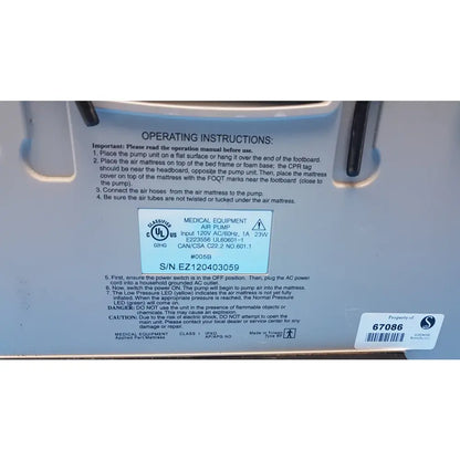 Lot of 2 Sizewise SW-AMP Dynamic Alternating Mattress Pumps - Dynamic Alternating Mattress Pump