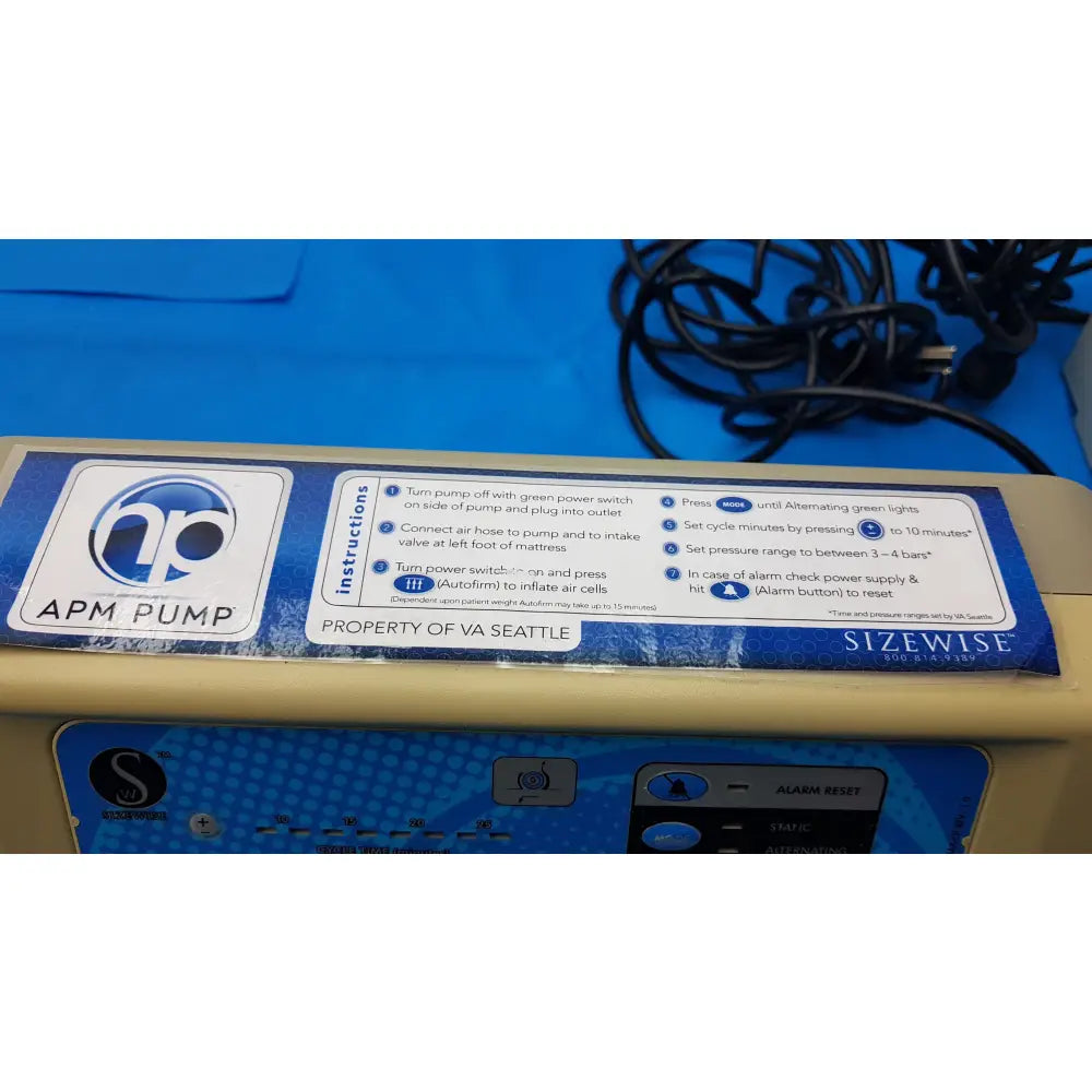 Lot of 2 Sizewise SW-AMP Dynamic Alternating Mattress Pumps - Dynamic Alternating Mattress Pump