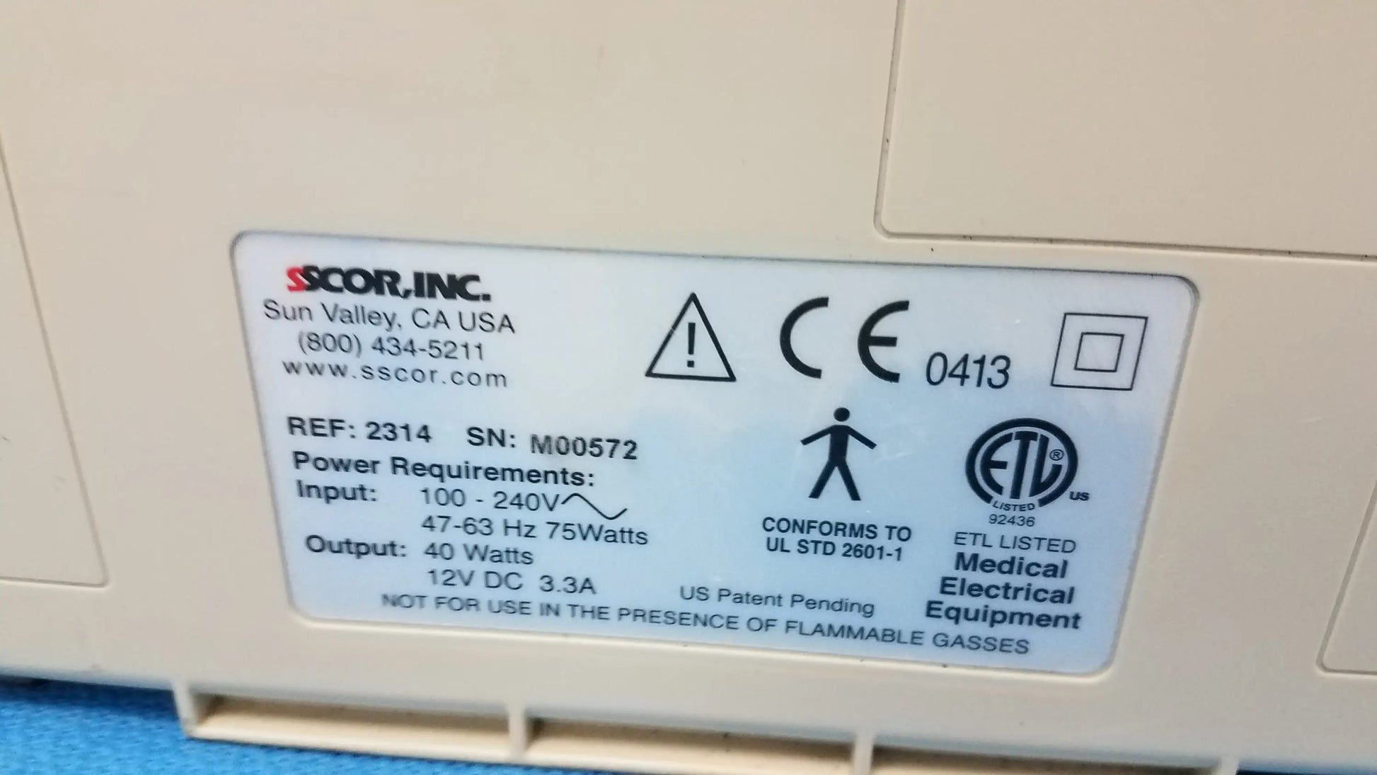 SSCOR Lot of 2 SSCOR 2314 Duet Portable Aspirator Portable Aspirator / Suction Unit, second-hand product photo 12