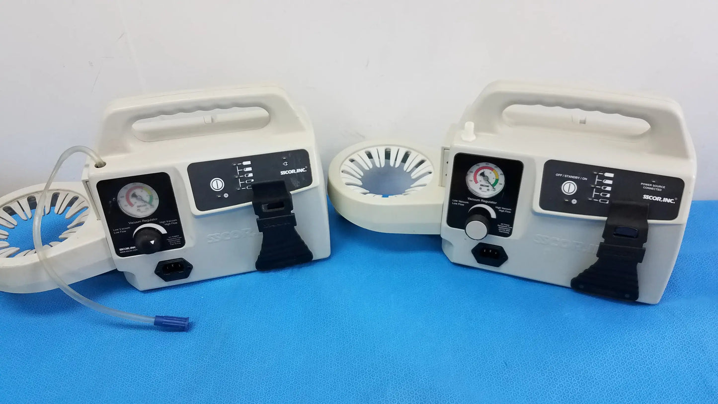 SSCOR Lot of 2 SSCOR 2314 Duet Portable Aspirator Portable Aspirator / Suction Unit, second-hand product photo 1