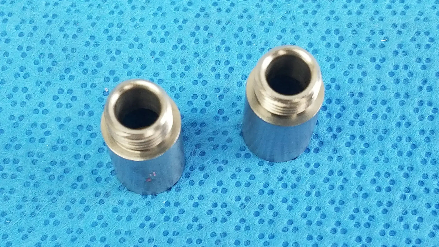 Reuse Medical Equipment Lot of - 2 Stainless Steel Male to Female Nipple Pipe Fitting Extension Male‑to‑Female Nipple Pipe Fitting Extension, second-hand product photo 2