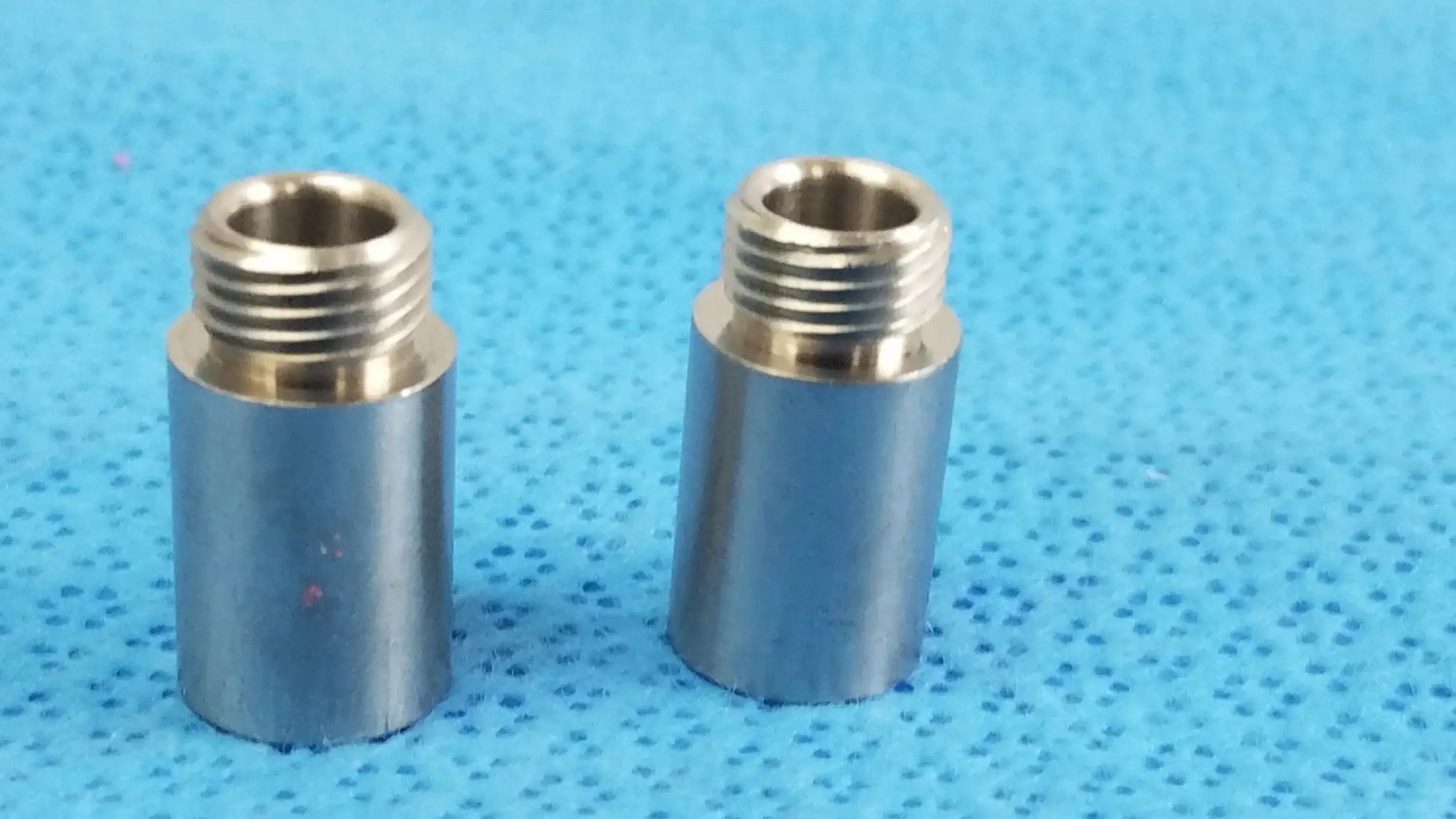 Reuse Medical Equipment Lot of - 2 Stainless Steel Male to Female Nipple Pipe Fitting Extension Male‑to‑Female Nipple Pipe Fitting Extension, second-hand product photo 1