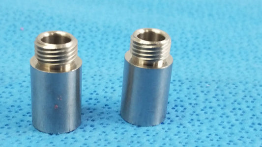 Reuse Medical Equipment Lot of - 2 Stainless Steel Male to Female Nipple Pipe Fitting Extension Male‑to‑Female Nipple Pipe Fitting Extension, second-hand product photo 1