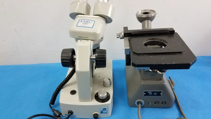 N/A Lot of 2 Stereo Microscope With CK Inverted Binocular Microscope Microscopes, as-is (for parts) product photo 4