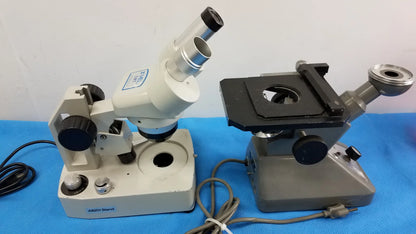 N/A Lot of 2 Stereo Microscope With CK Inverted Binocular Microscope Microscopes, as-is (for parts) product photo 16