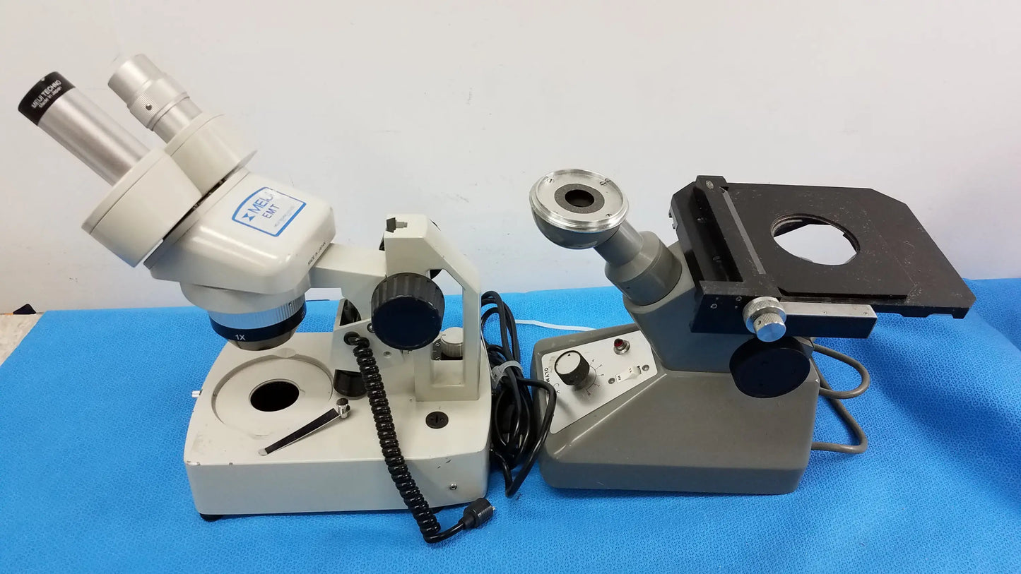 N/A Lot of 2 Stereo Microscope With CK Inverted Binocular Microscope Microscopes, as-is (for parts) product photo 3