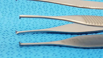 Centurion Pakistan LOT OF 2 T/C Adson Tissue Kocher Forceps 1x2 Teeth 4.75" – Tungsten Carbide Surgical Forceps, second-hand product photo 6