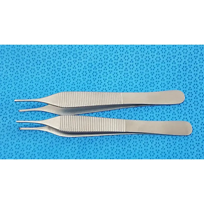 Centurion Pakistan LOT OF 2 T/C Adson Tissue Kocher Forceps 1x2 Teeth 4.75" – Tungsten Carbide Surgical Forceps, second-hand product photo 1