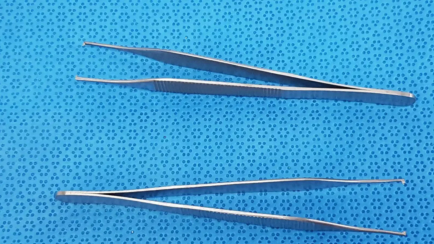 Centurion Pakistan LOT OF 2 T/C Adson Tissue Kocher Forceps 1x2 Teeth 4.75" – Tungsten Carbide Surgical Forceps, second-hand product photo 2