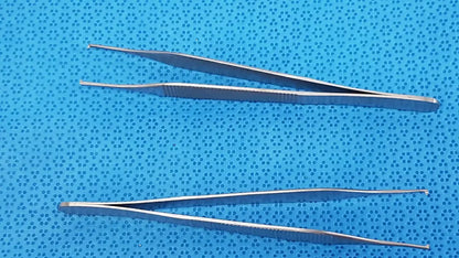 Centurion Pakistan LOT OF 2 T/C Adson Tissue Kocher Forceps 1x2 Teeth 4.75" – Tungsten Carbide Surgical Forceps, second-hand product photo 2