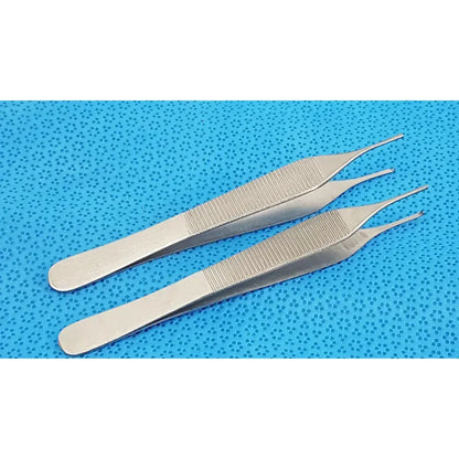 Centurion Pakistan LOT OF 2 T/C Adson Tissue Kocher Forceps 1x2 Teeth 4.75" – Tungsten Carbide Surgical Forceps, second-hand product photo 4