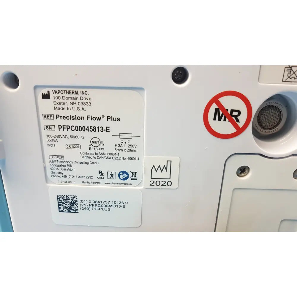 Lot of 2 Vapotherm Precision Flow Plus Hi-VNI Respiratory Therapy Units - Respiratory Therapy Unit