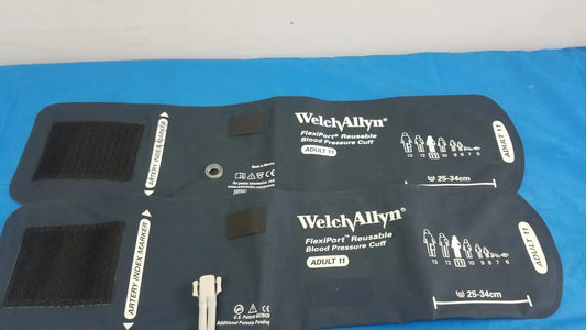 Welch Allyn Lot of - 2 Welch Allyn Flexiport Reuseable Blood Pressure Cuff Adult 11 FlexiPort Reusable Blood Pressure Cuff, second-hand product photo 2