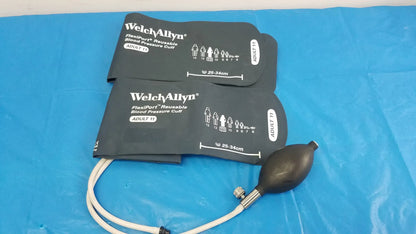 Welch Allyn Lot of - 2 Welch Allyn Flexiport Reuseable Blood Pressure Cuff Adult 11 FlexiPort Reusable Blood Pressure Cuff, second-hand product photo 1