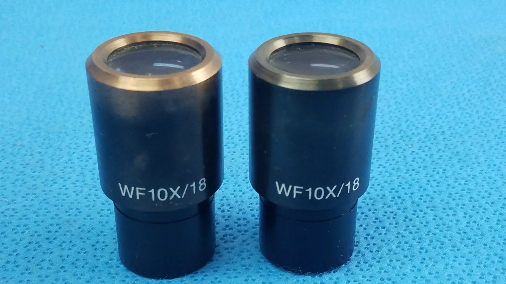 Reuse Medical Equipment Lot of - 2 WF10X/18 Wide Field Microscope Eyepieces Microscope Eyepieces, second-hand product photo 1