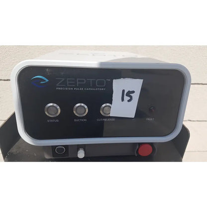 Lot of 2 Zepto Precision Pulse Capsulotomy Power Consoles With Rolling Cart - Precision Pulse Capsulotomy Power Console