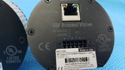 Arecont Vision Lot of 3 - Arecont Vision AV5115DN 5MP Compact H.264 Day/Night IP PoE Cameras IP Surveillance Camera, second-hand product photo 5