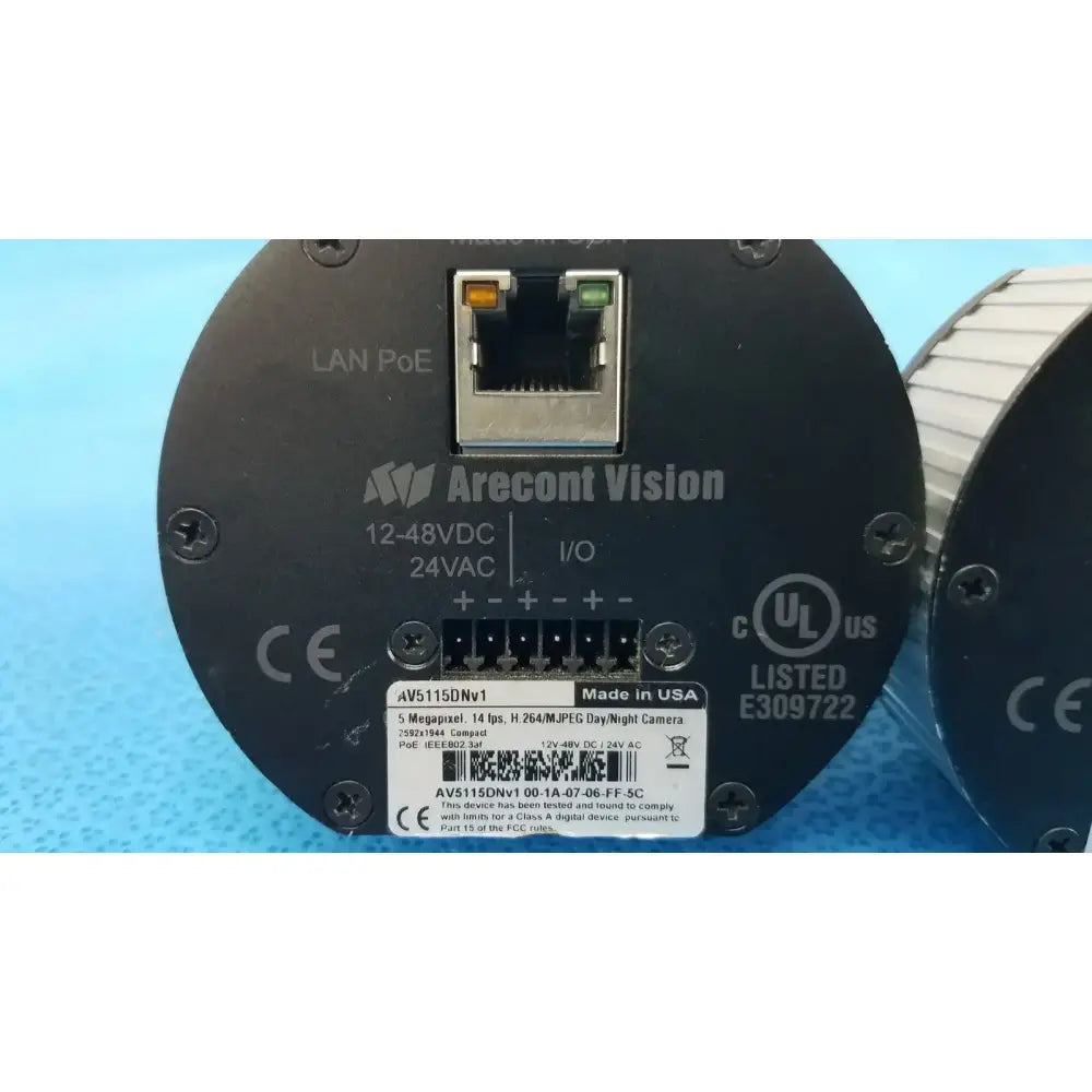 Arecont Vision Lot of 3 - Arecont Vision AV5115DN 5MP Compact H.264 Day/Night IP PoE Cameras IP Surveillance Camera, second-hand product photo 3