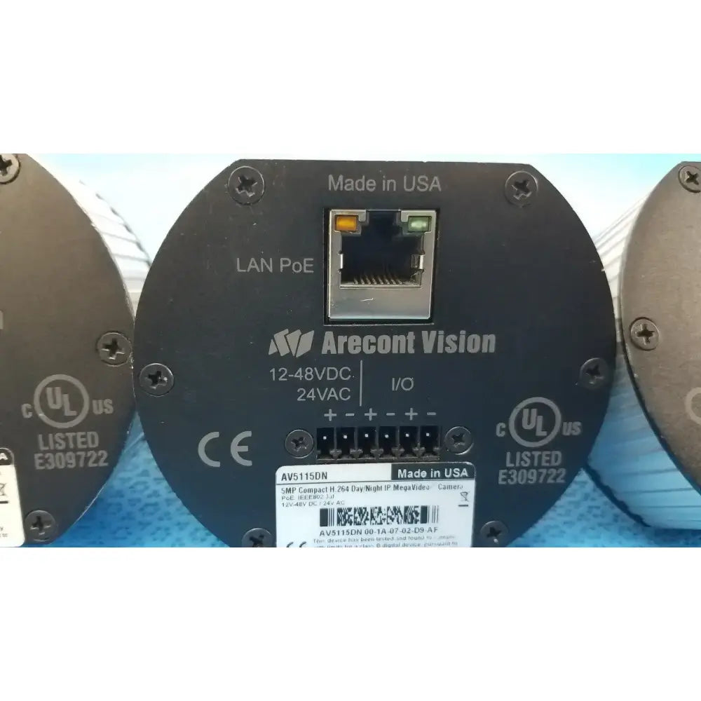 Arecont Vision Lot of 3 - Arecont Vision AV5115DN 5MP Compact H.264 Day/Night IP PoE Cameras IP Surveillance Camera, second-hand product photo 4