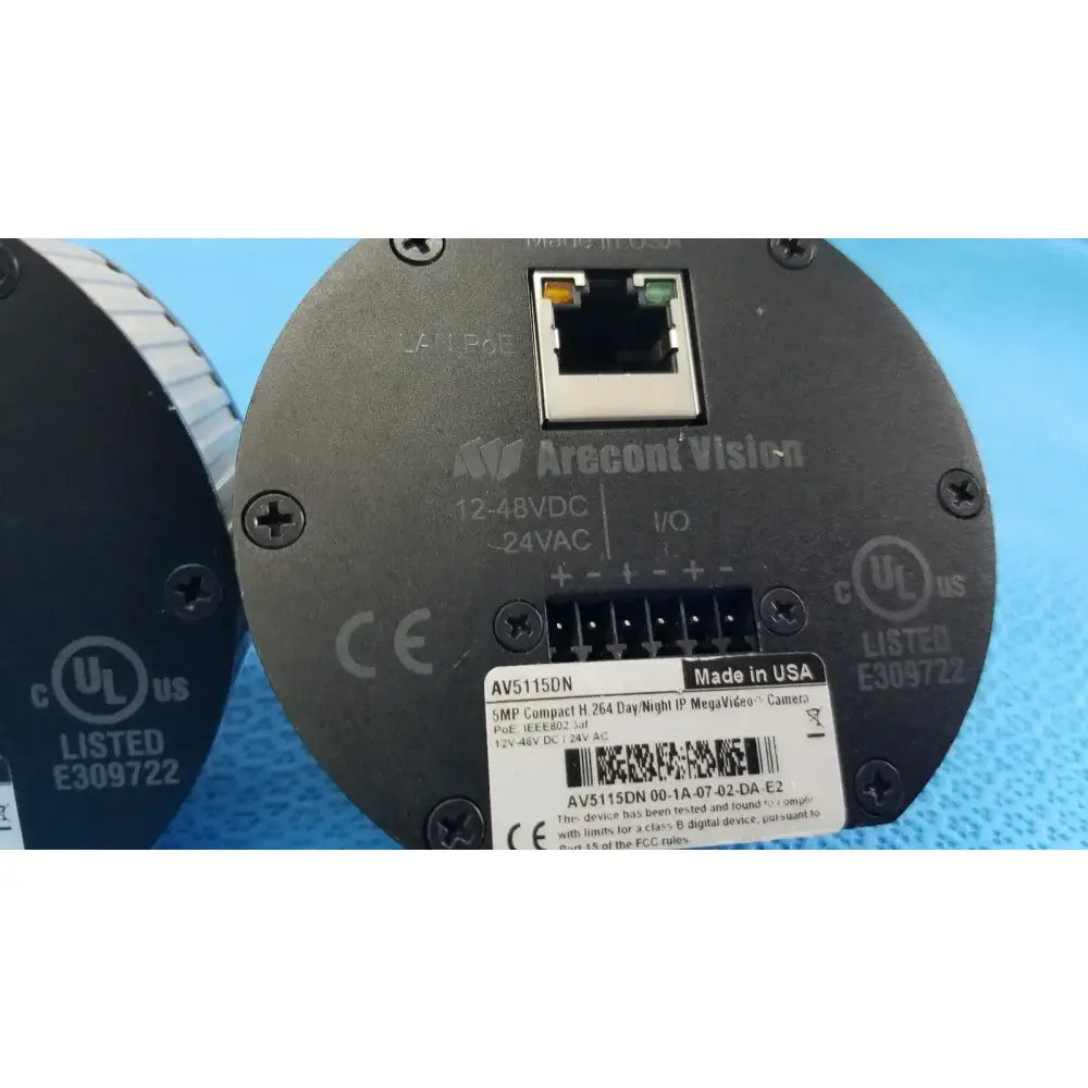 Arecont Vision Lot of 3 - Arecont Vision AV5115DN 5MP Compact H.264 Day/Night IP PoE Cameras IP Surveillance Camera, second-hand product photo 5