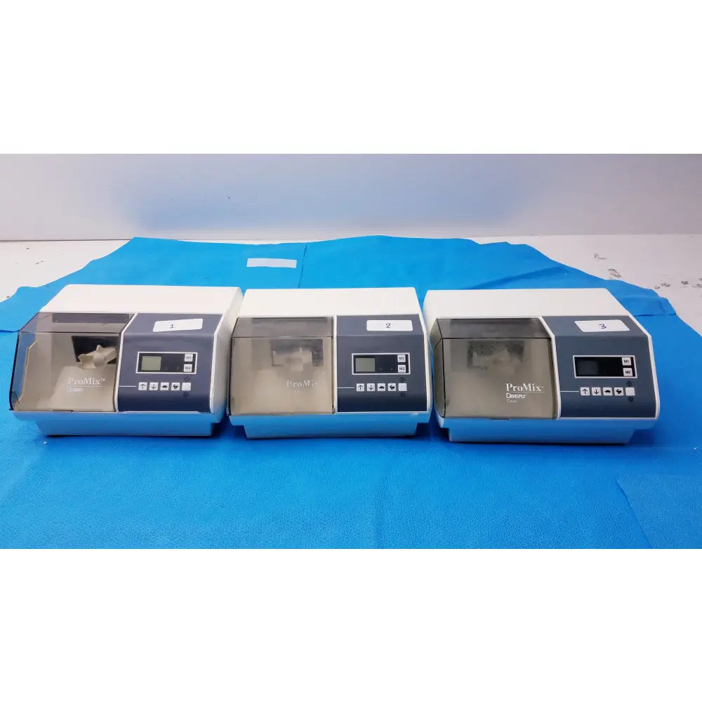 Lot of 3 Dentsply ProMix Amalgamator Capsule Mixing System - Dental Amalgamator Capsule Mixing System