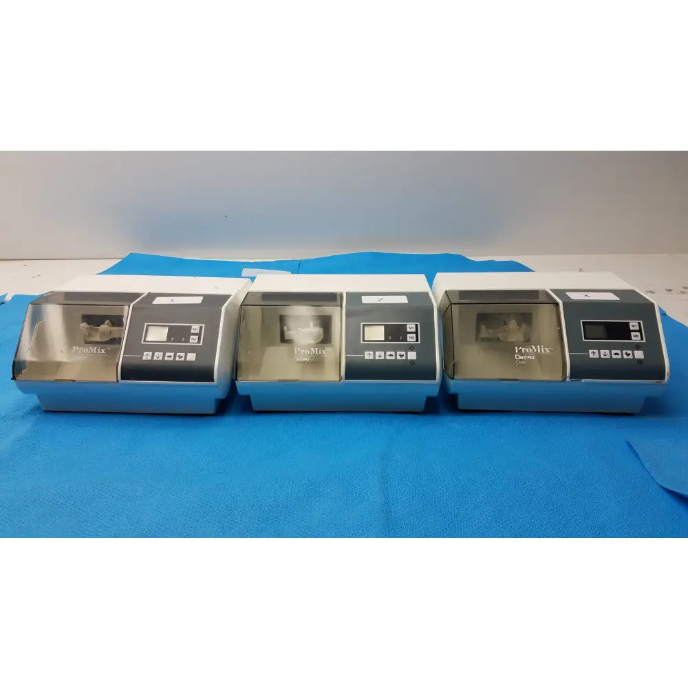 Lot of 3 Dentsply ProMix Dental Amalgamator Mixing System - Dental amalgamator mixing system