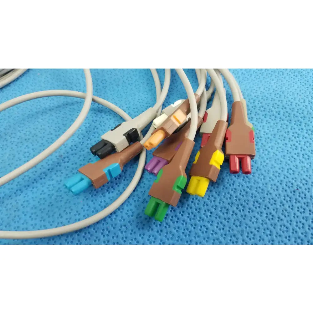 Reuse Medical Equipment Lot of - 3 Electrocardiogram Patient Cables ECG Patient Cable, second-hand product photo 5