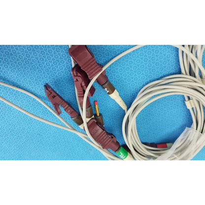 Reuse Medical Equipment Lot of - 3 Electrocardiogram Patient Cables ECG Patient Cable, second-hand product photo 10