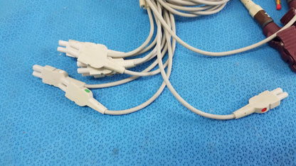 Reuse Medical Equipment Lot of - 3 Electrocardiogram Patient Cables ECG Patient Cable, second-hand product photo 8