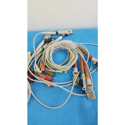 Reuse Medical Equipment Lot of - 3 Electrocardiogram Patient Cables ECG Patient Cable, second-hand product photo 4