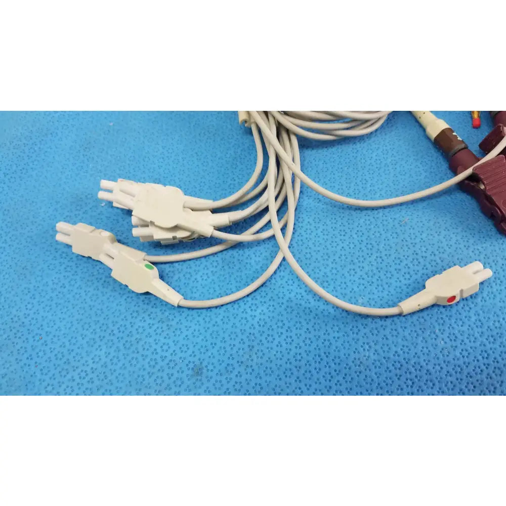 Reuse Medical Equipment Lot of - 3 Electrocardiogram Patient Cables ECG Patient Cable, second-hand product photo 8